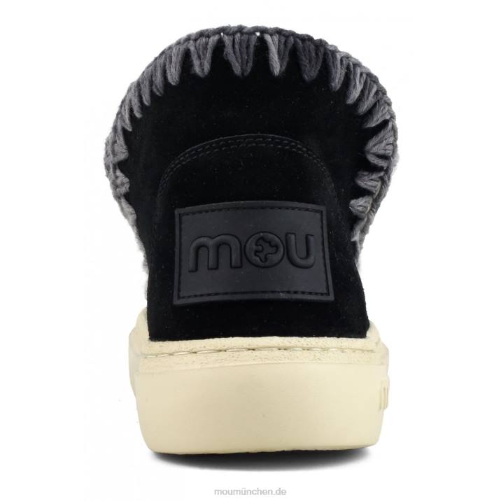 Kräftige Wildleder-Nähte Frauen 0V6X82 Schwarz Mou