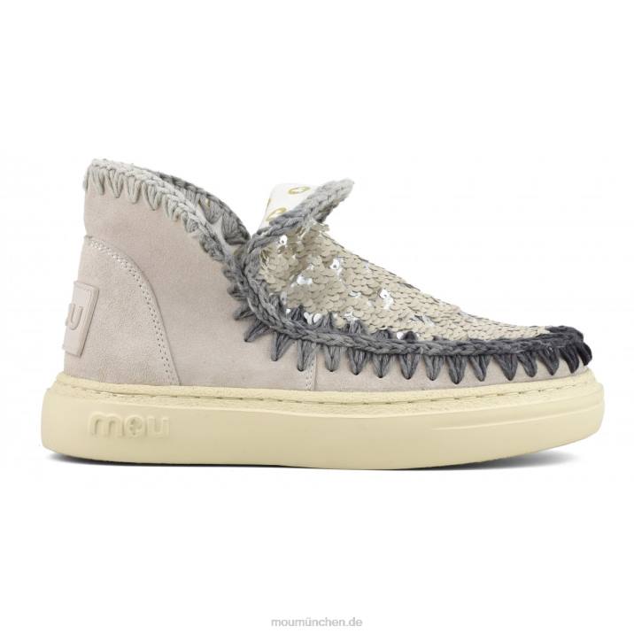 Kräftige Wildleder-Nähte Frauen 0V6X83 Kreide Mou