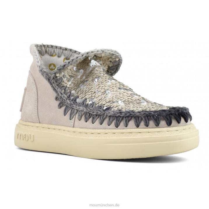 Kräftige Wildleder-Nähte Frauen 0V6X83 Kreide Mou