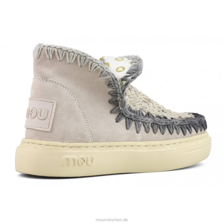 Kräftige Wildleder-Nähte Frauen 0V6X83 Kreide Mou