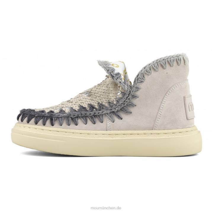 Kräftige Wildleder-Nähte Frauen 0V6X83 Kreide Mou