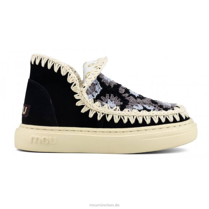 auffälliges Häkelobermaterial Frauen 0V6X76 Schwarz-Weiss Mou