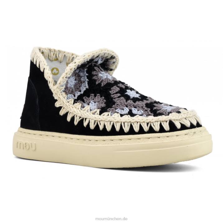 auffälliges Häkelobermaterial Frauen 0V6X76 Schwarz-Weiss Mou