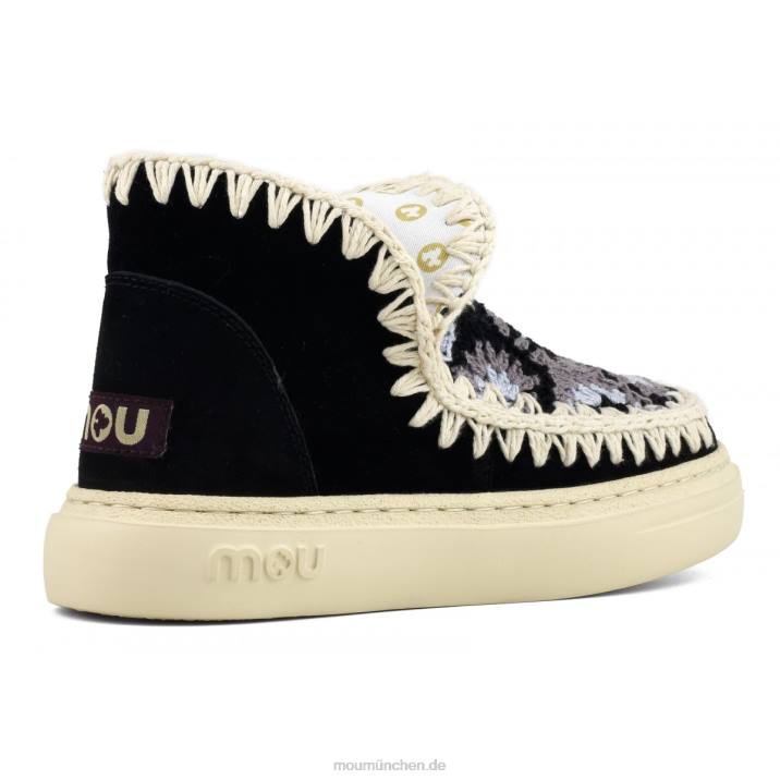 auffälliges Häkelobermaterial Frauen 0V6X76 Schwarz-Weiss Mou