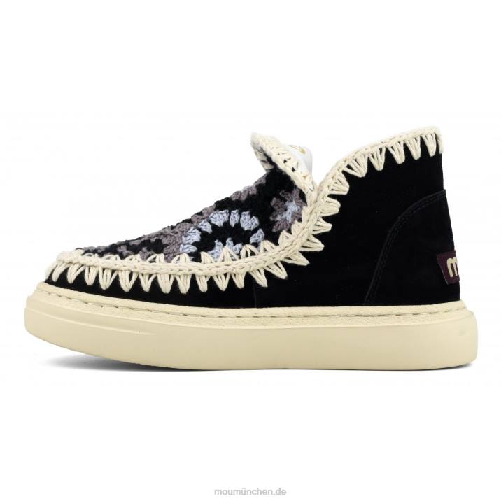 auffälliges Häkelobermaterial Frauen 0V6X76 Schwarz-Weiss Mou