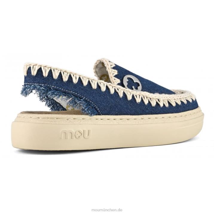 kühner Clog Frauen 0V6X97 Denim Mou