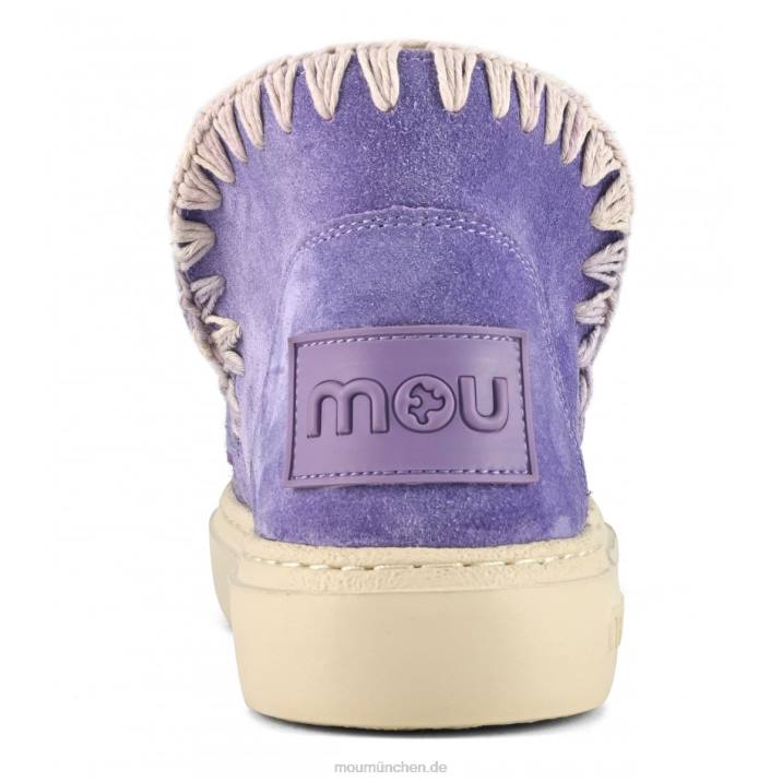 kräftiges Wildleder und Pailletten Frauen 0V6X81 Glicine Mou