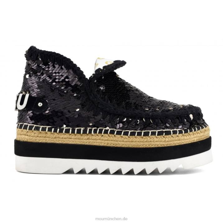 Eskimo-Jute-Pailletten Frauen 0V6X219 Pailletten schwarz Mou