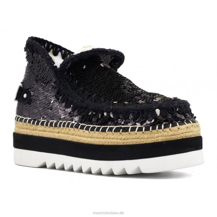 Eskimo-Jute-Pailletten Frauen 0V6X219 Pailletten schwarz Mou