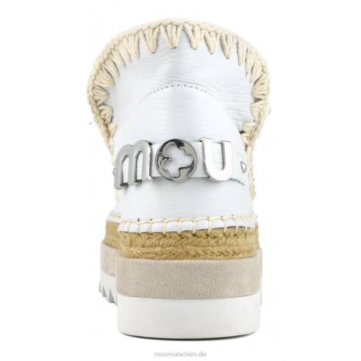 Eskimo-Jute-Spezialleder Frauen 0V6X213 Eidechse weiß Mou