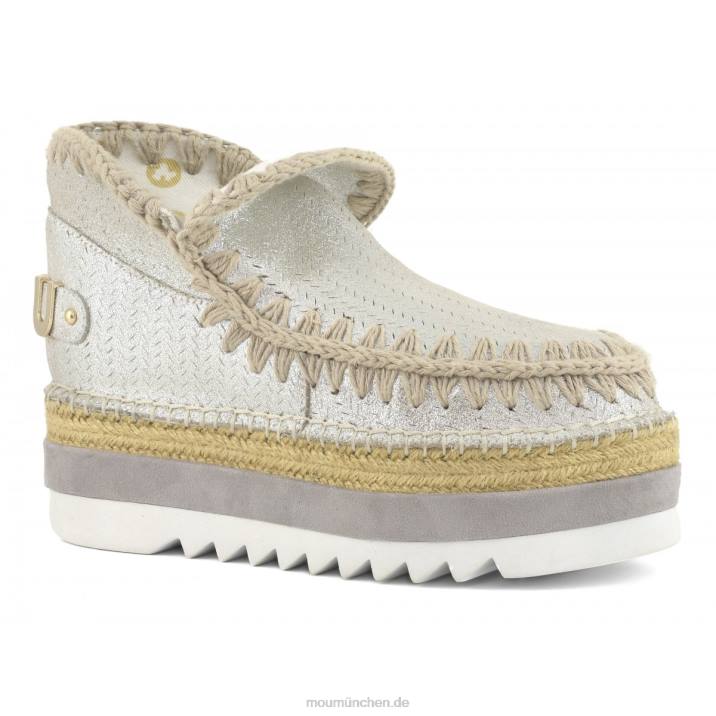 Eskimo-Jute mit perforiertem Mikroglitter Frauen 0V6X216 Mikroglitter Elefantengrau Mou