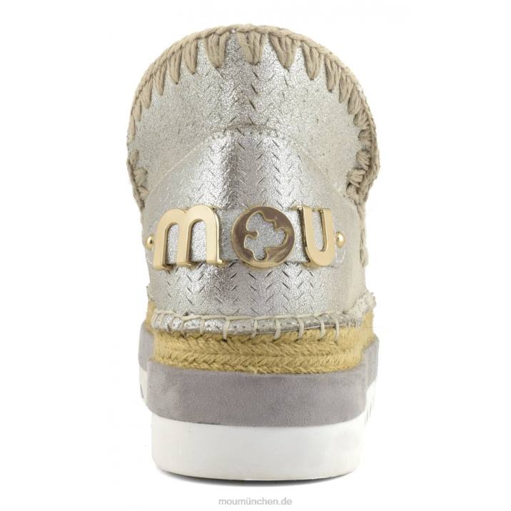 Eskimo-Jute mit perforiertem Mikroglitter Frauen 0V6X216 Mikroglitter Elefantengrau Mou