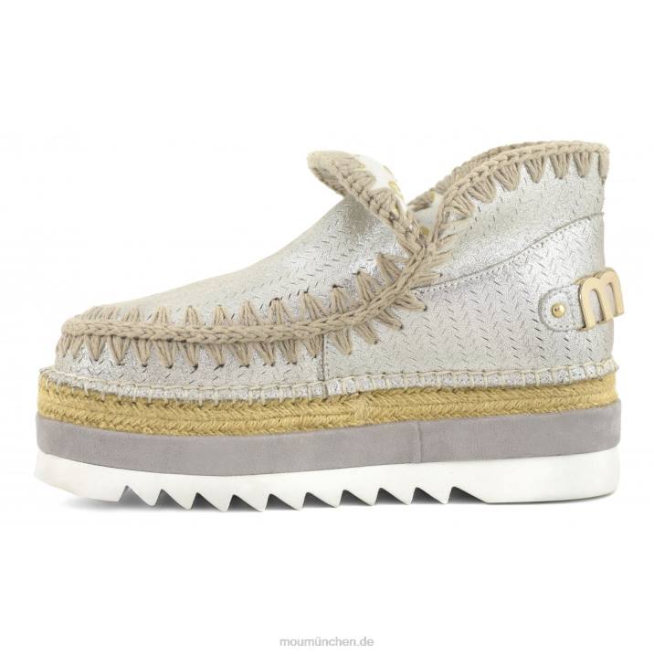 Eskimo-Jute mit perforiertem Mikroglitter Frauen 0V6X216 Mikroglitter Elefantengrau Mou