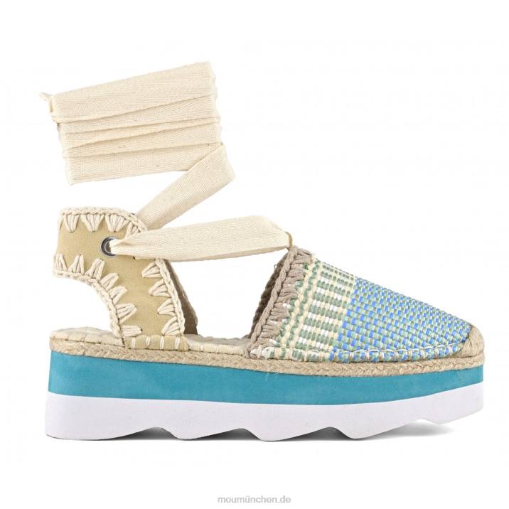 Espa-Sandale Frauen 0V6X175 mehrfarbiger Bast/Wildleder Mou