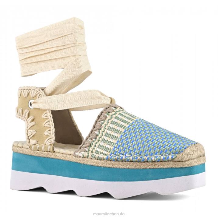 Espa-Sandale Frauen 0V6X175 mehrfarbiger Bast/Wildleder Mou