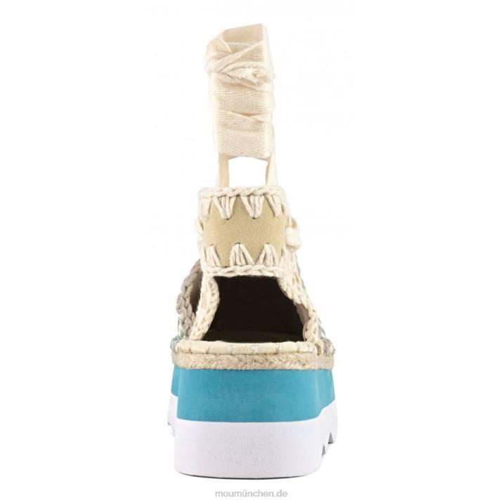 Espa-Sandale Frauen 0V6X175 mehrfarbiger Bast/Wildleder Mou