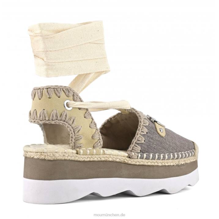 Espa-Sandale mit Logo Frauen 0V6X176 Holzkohle Mou
