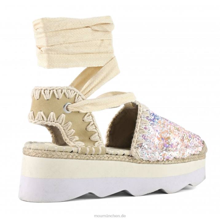 Espa-Sandale mit Pailletten Frauen 0V6X178 Nude-Mix Mou