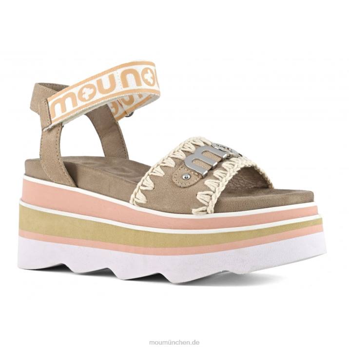 Eva-Keil Frauen 0V6X172 rosa Sand (Flussmittel) Mou