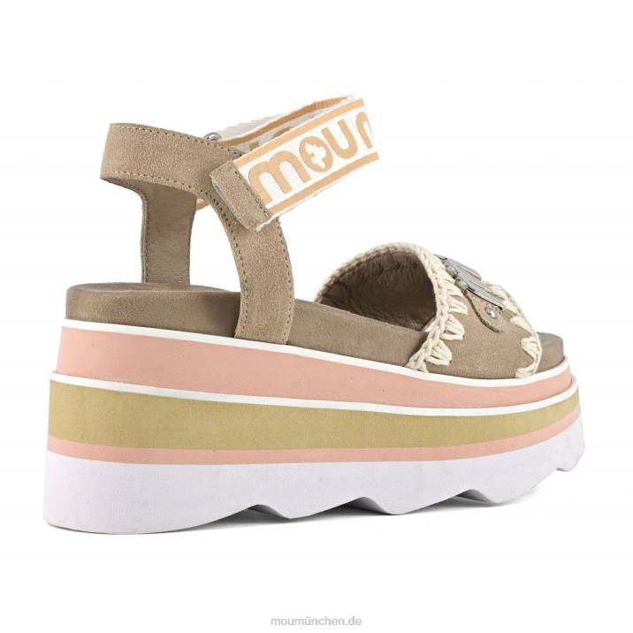 Eva-Keil Frauen 0V6X172 rosa Sand (Flussmittel) Mou