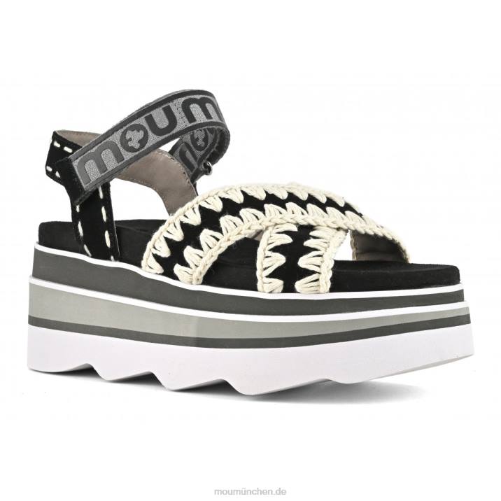 Eva-Keil kreuz und quer Frauen 0V6X173 Schwarz Mou