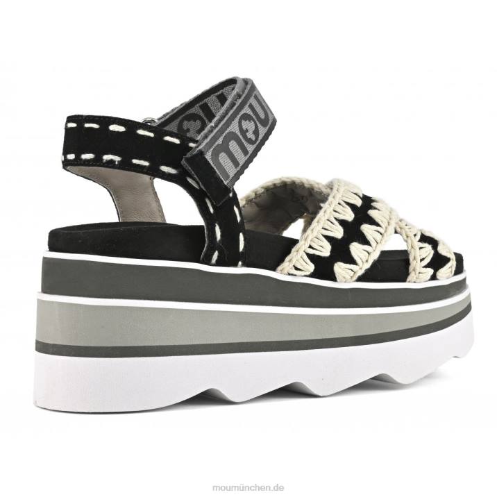 Eva-Keil kreuz und quer Frauen 0V6X173 Schwarz Mou