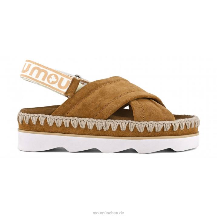 High-EVA-Bio-Sandale Frauen 0V6X166 Cognac Mou