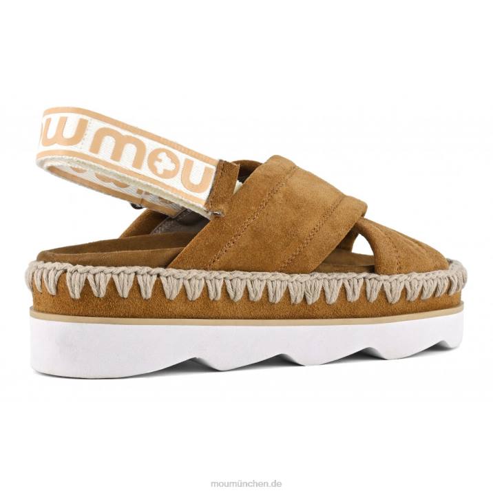 High-EVA-Bio-Sandale Frauen 0V6X166 Cognac Mou