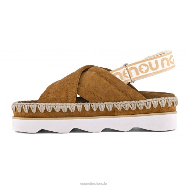 High-EVA-Bio-Sandale Frauen 0V6X166 Cognac Mou