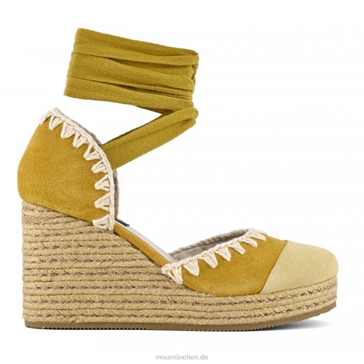 Jute-Keilschnürer Frauen 0V6X210 Gelb Mou