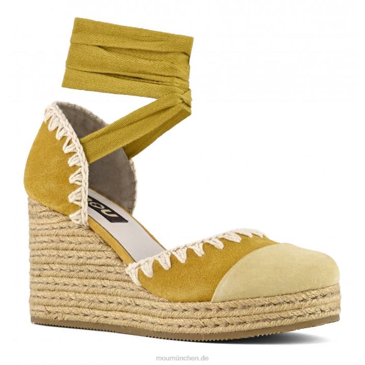 Jute-Keilschnürer Frauen 0V6X210 Gelb Mou