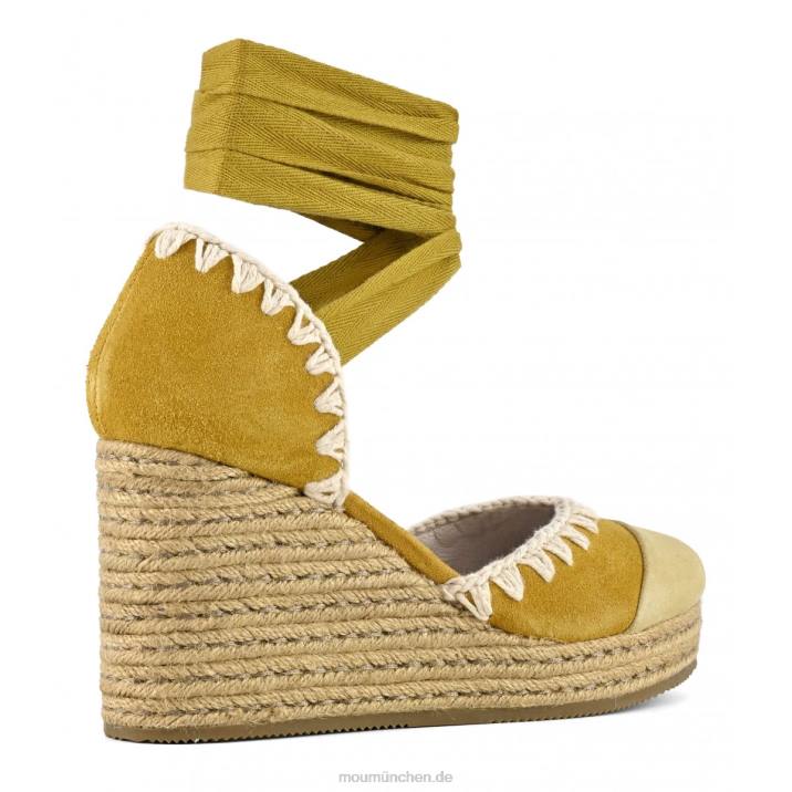 Jute-Keilschnürer Frauen 0V6X210 Gelb Mou