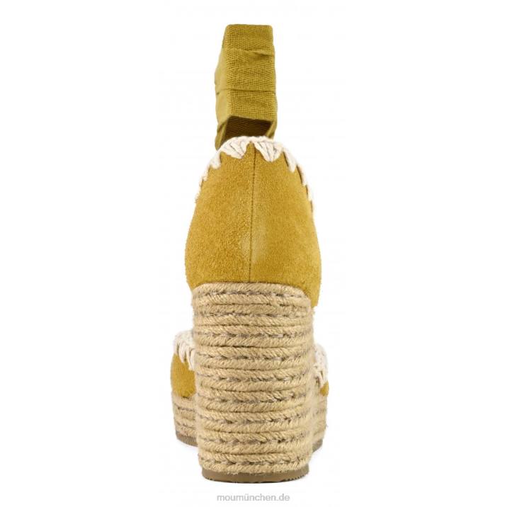 Jute-Keilschnürer Frauen 0V6X210 Gelb Mou