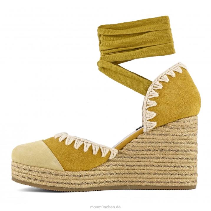 Jute-Keilschnürer Frauen 0V6X210 Gelb Mou