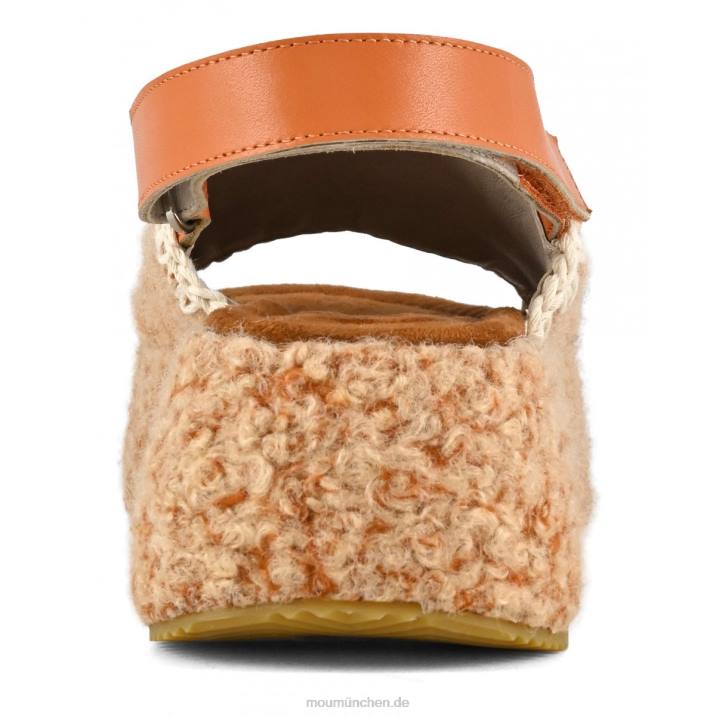 Klobiger Slingback Frauen 0V6X147 bräunen Mou