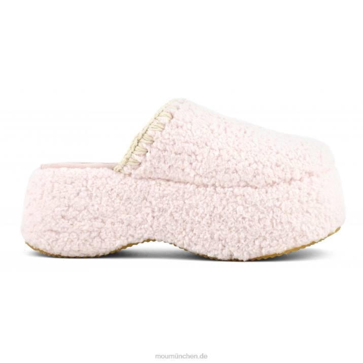 Klobiges Plateau-Sherpa-Pelz Frauen 0V6X142 Rosa Mou