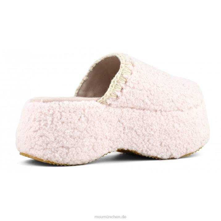 Klobiges Plateau-Sherpa-Pelz Frauen 0V6X142 Rosa Mou
