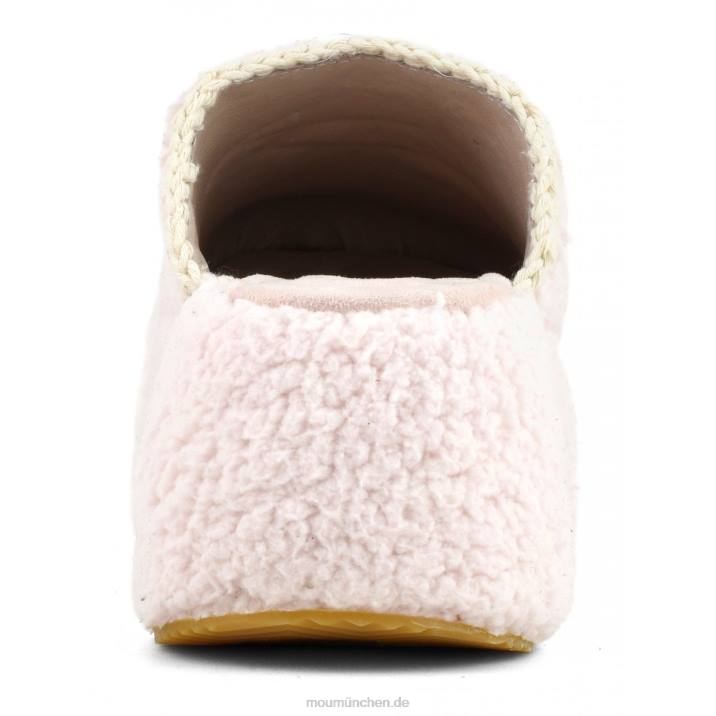 Klobiges Plateau-Sherpa-Pelz Frauen 0V6X142 Rosa Mou