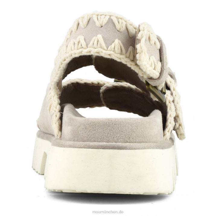 Neue Bio mit Schnallen und Rückengurt Frauen 0V6X118 Kreide Mou