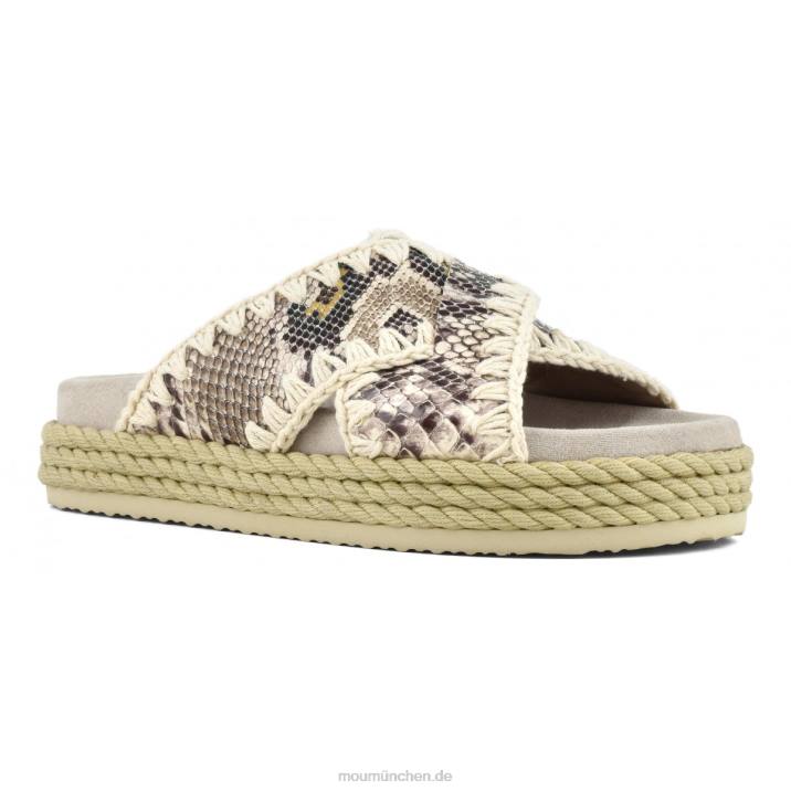 Seil-Bio-Sandale überkreuzt Frauen 0V6X132 Felsenschlange Mou