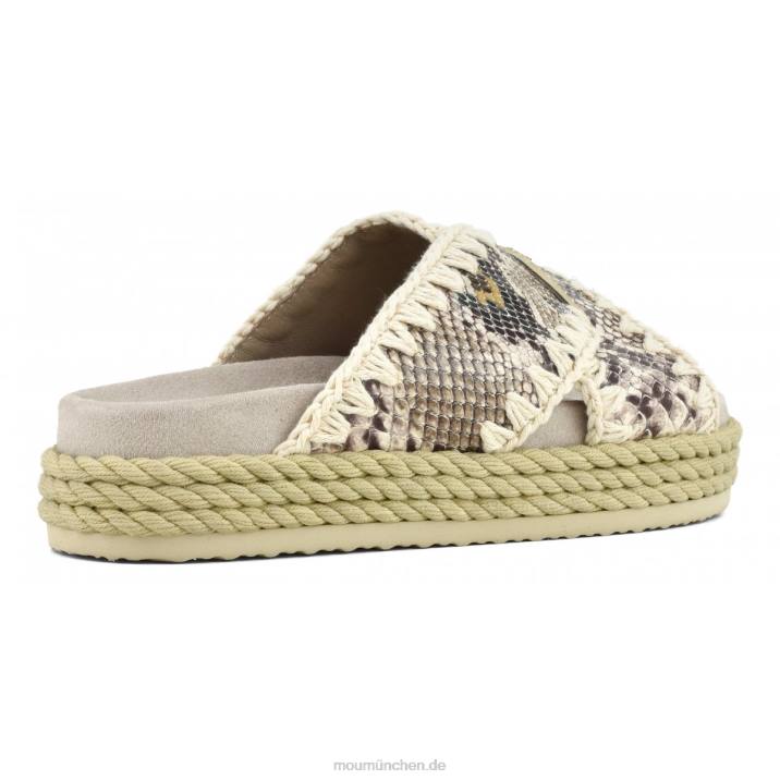 Seil-Bio-Sandale überkreuzt Frauen 0V6X132 Felsenschlange Mou