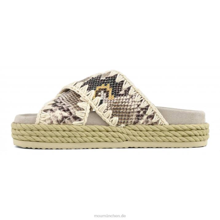 Seil-Bio-Sandale überkreuzt Frauen 0V6X132 Felsenschlange Mou