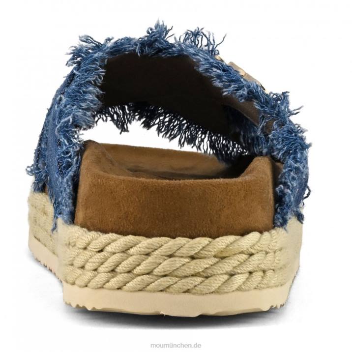 Seil-Bio-Sandale überkreuzt Frauen 0V6X133 Denim Mou