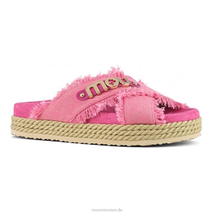 Seil-Bio-Sandale überkreuzt Frauen 0V6X134 rwfux Mou