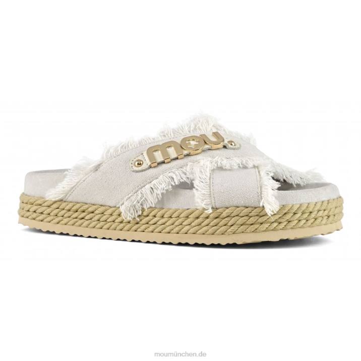 Seil-Bio-Sandale überkreuzt Frauen 0V6X135 rwbei Mou