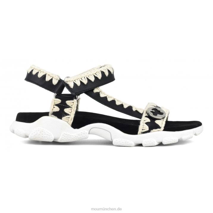 Sport-Sandalen-Rückenriemen Frauen 0V6X198 Schwarz-Weiss Mou