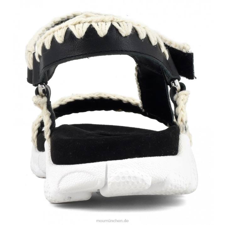 Sport-Sandalen-Rückenriemen Frauen 0V6X198 Schwarz-Weiss Mou