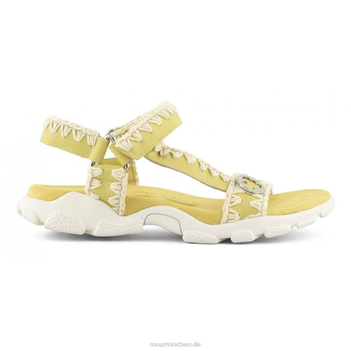Sport-Sandalen-Rückenriemen Frauen 0V6X199 Gelb Mou