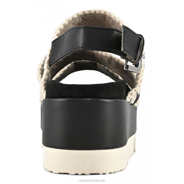 japanische Flachform Frauen 0V6X183 Schwarz-Weiss Mou