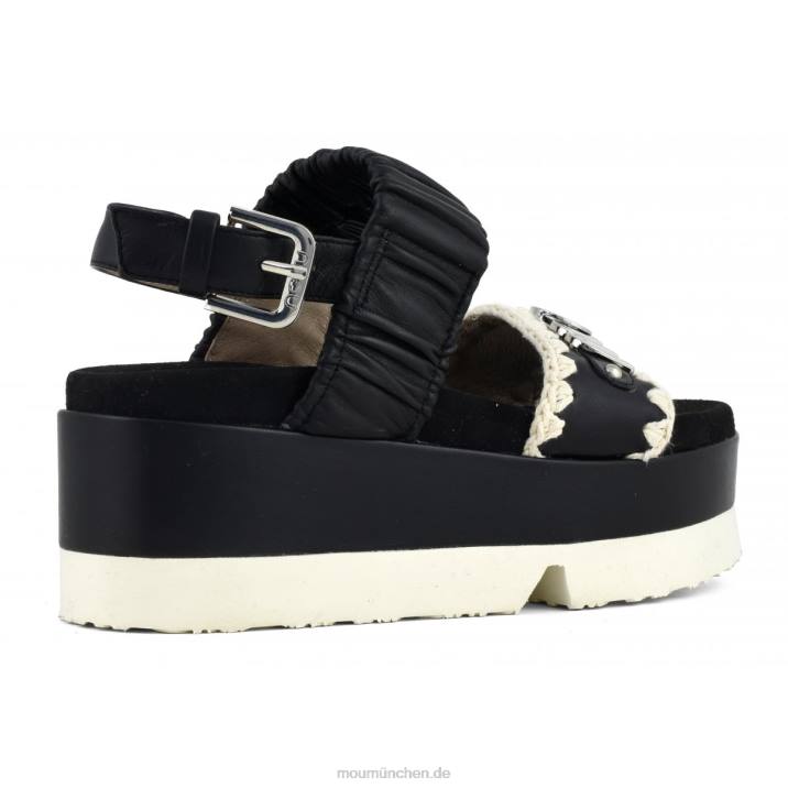 japanisches Obermaterial mit zwei Bändern Frauen 0V6X186 Schwarz-Weiss Mou